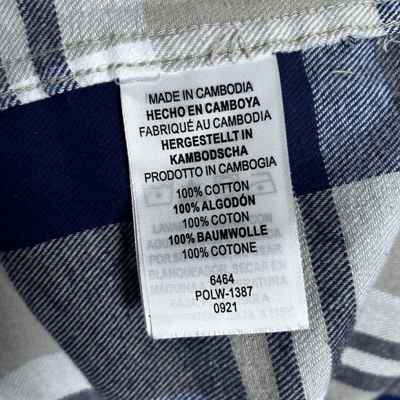 Legendary Whitetails Buck Camp Plaid Flannel Shirt Men's 2XL Long Sl Cord Collar - Picture 8 of 10